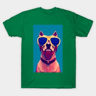 Polygon Dog in Sunglasses No. 1 T-Shirt